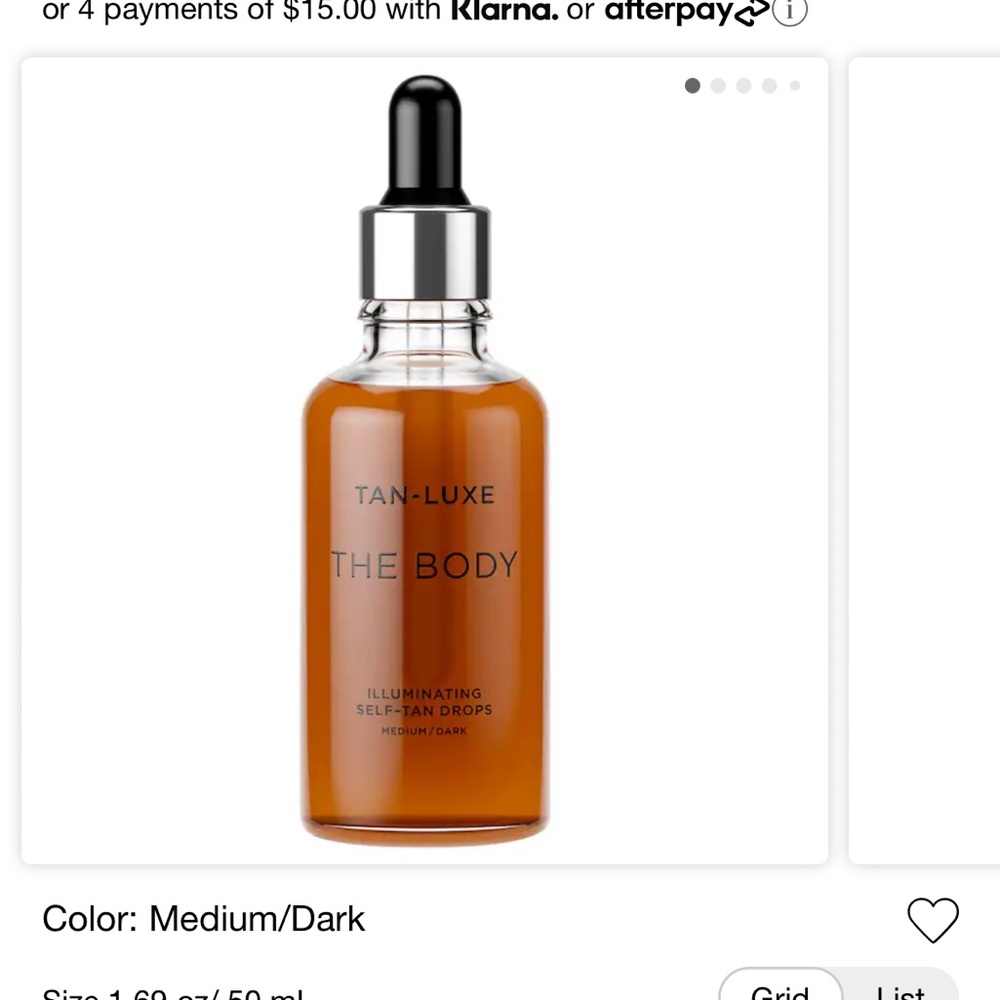 TAN-LUXE medium/dark face and body drops